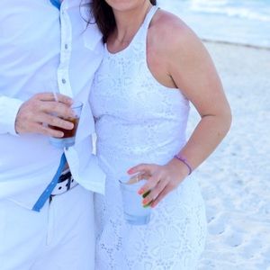 Lilly Pulitzer White Lace Size 6 Dress